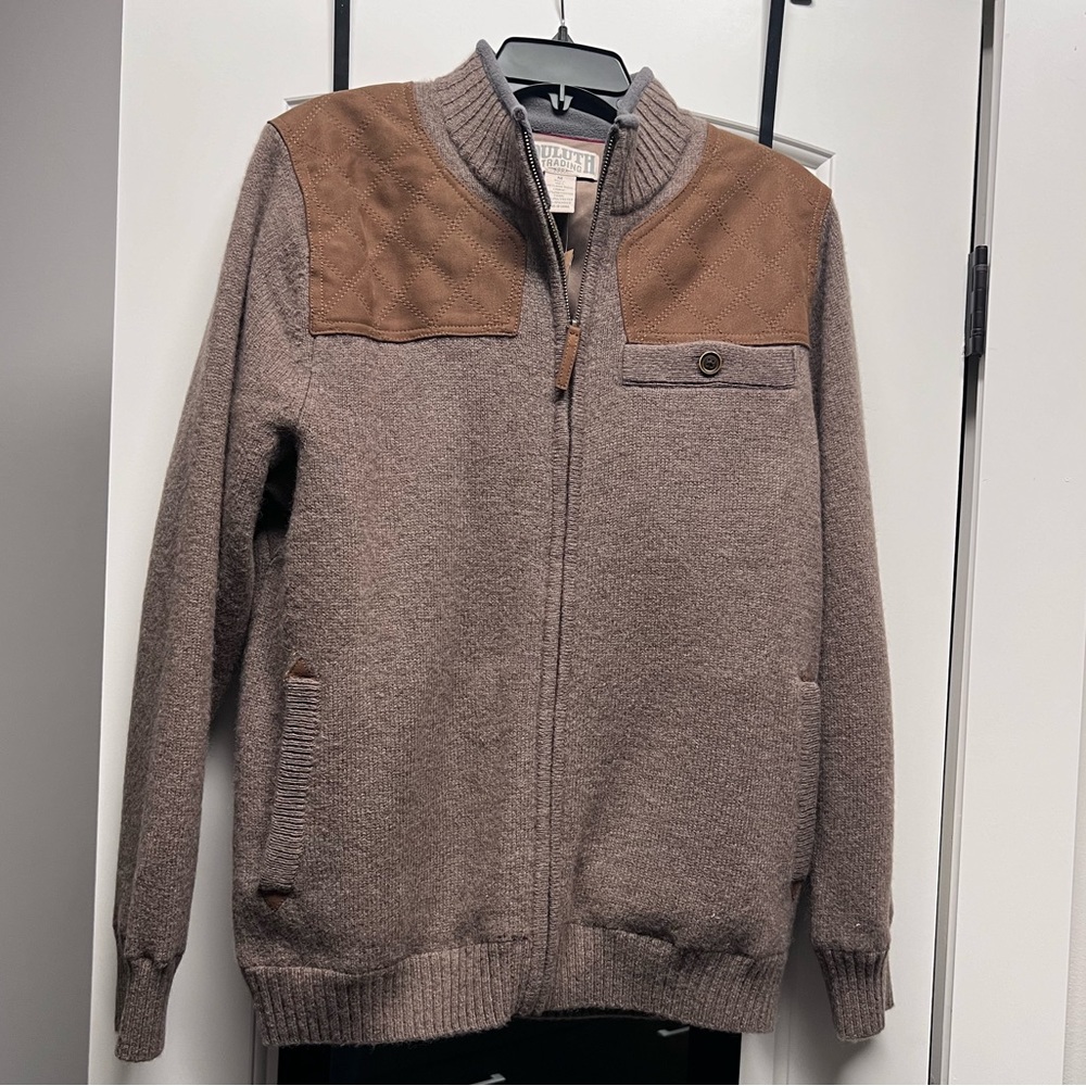 Men’s sweater jacket, Duluth Trading Co